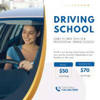 Driving School Ads Template | PosterMyWall