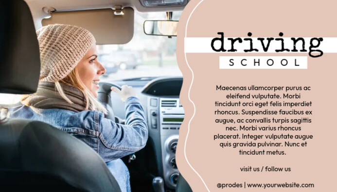 Driving School Template | PosterMyWall