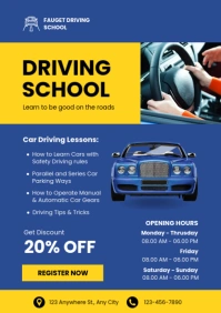 driving school template A4