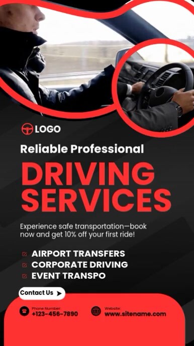 Plantilla de Driving Services Poster | PosterMyWall