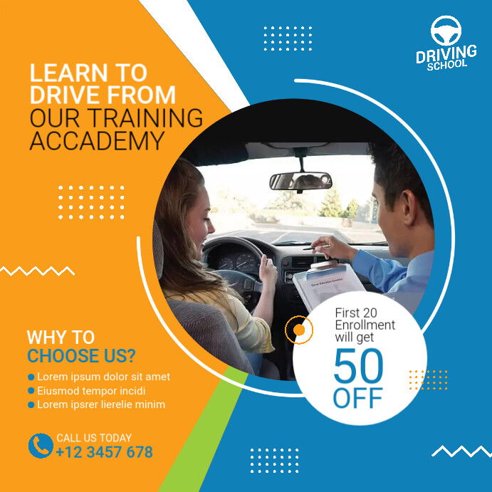 Driving Training Template | PosterMyWall