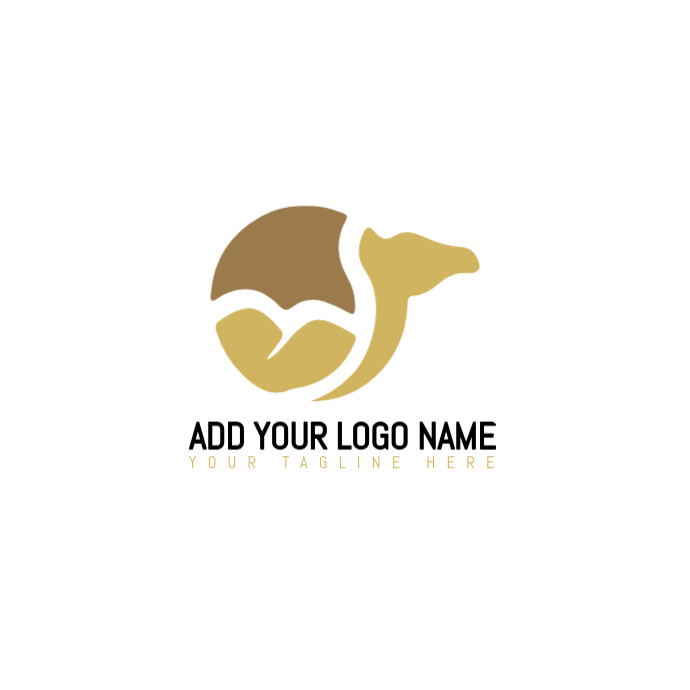 Dromedary/brand/business/identity/symbol/unique/camel/arab/journey/hot/africa/sand/isolated/mammal L Logo template