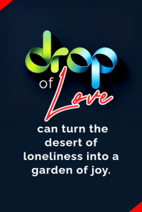 Drop of love Poster template