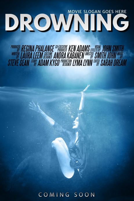 Drowning Movie Poster Template | PosterMyWall