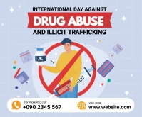 Drug Abuse Social Media Post Medium Rectangle template