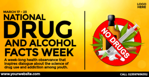 Drug and Alcohol Facts Week Facebook 共享图片 template