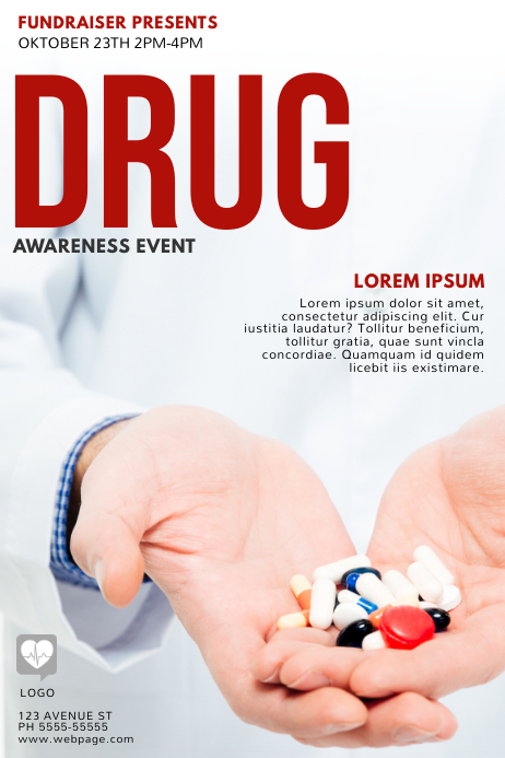 Drug Awareness Flyer Template PosterMyWall Drug Awareness Flyer Template PosterMyWall