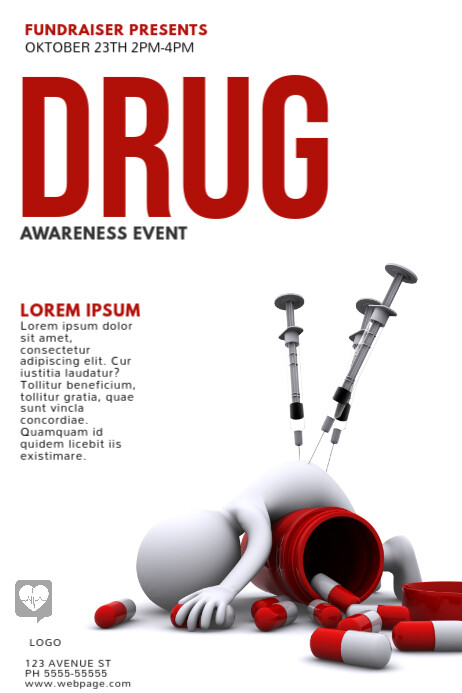 Drug Awareness Flyer Template PosterMyWall drug-awareness-flyer-template-postermywall