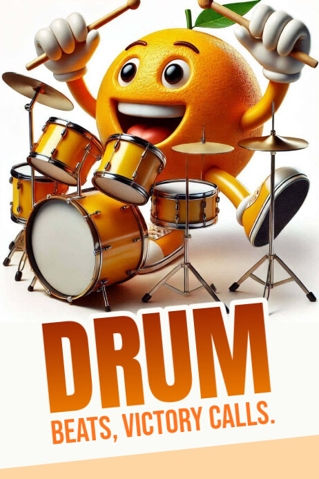 Drum Poster template