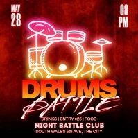 Drums Battle Instagram 帖子 template