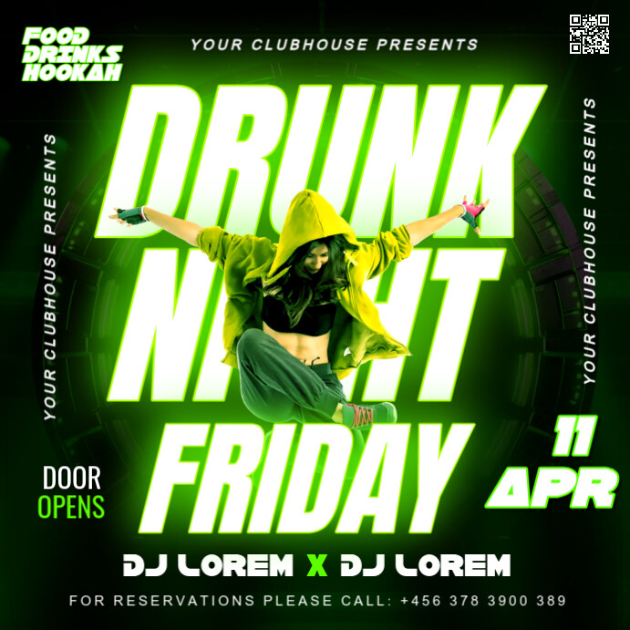DRUNK NIGHT Template | PosterMyWall