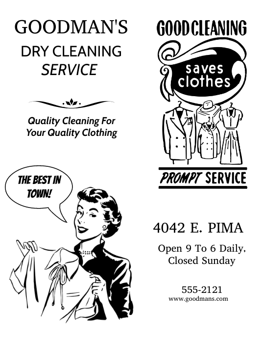 DRY CLEANERS Template PosterMyWall