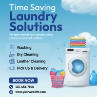 Dry cleaning service Quadrado (1:1) template