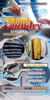 Dry-cleaning services banner Roll-up-Banner 3 x 6 Zoll template
