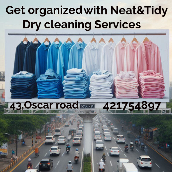 Dry cleaning Services Instagram Post template