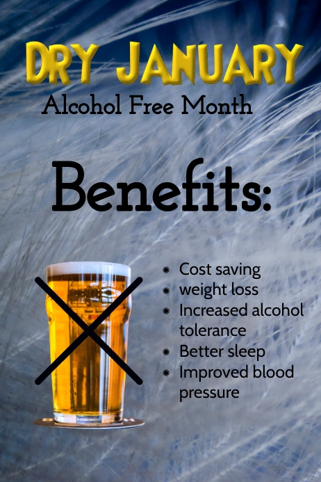 Dry January Template PosterMyWall