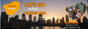 Black Dubai Travel Promotion E-mail-overskrift Template