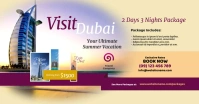 Dubai Travel Facebook Shared Image template