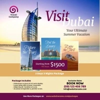 Dubai Travel Instagram Video Post template