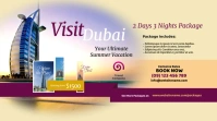 Dubai Travel Twitter Post template