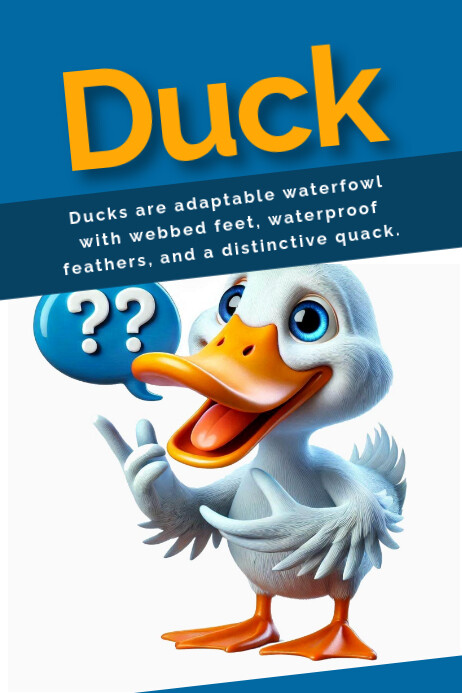 Duck Poster template