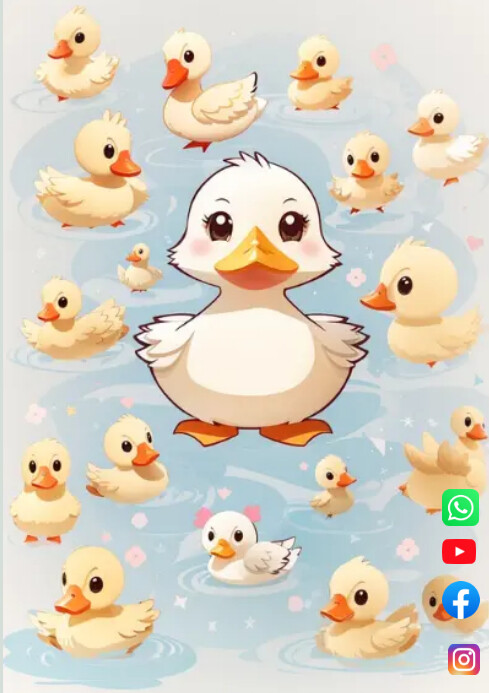 duck A4 template