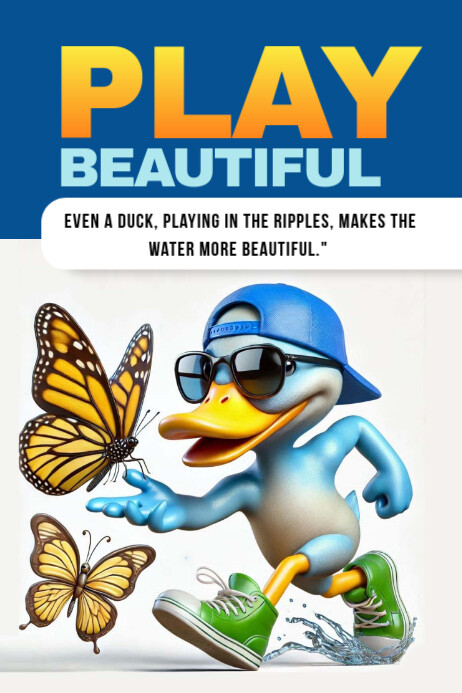 Duck Poster template