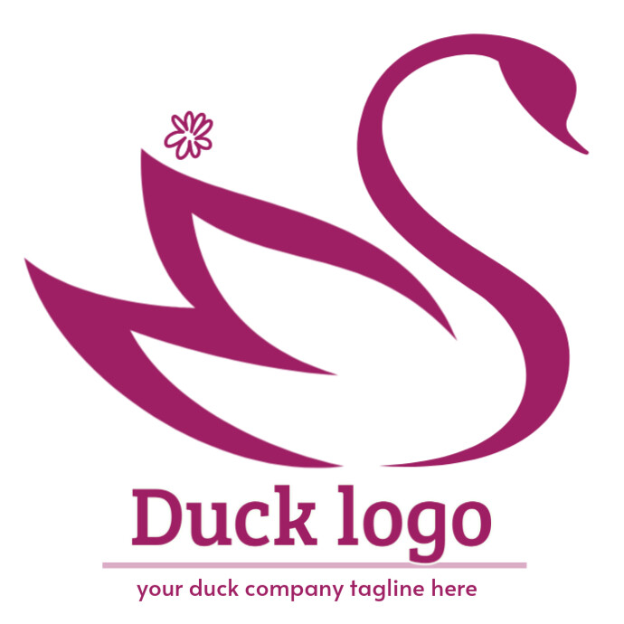 duck logo bird logo animal logo brand logo company logo business logo Logótipo template