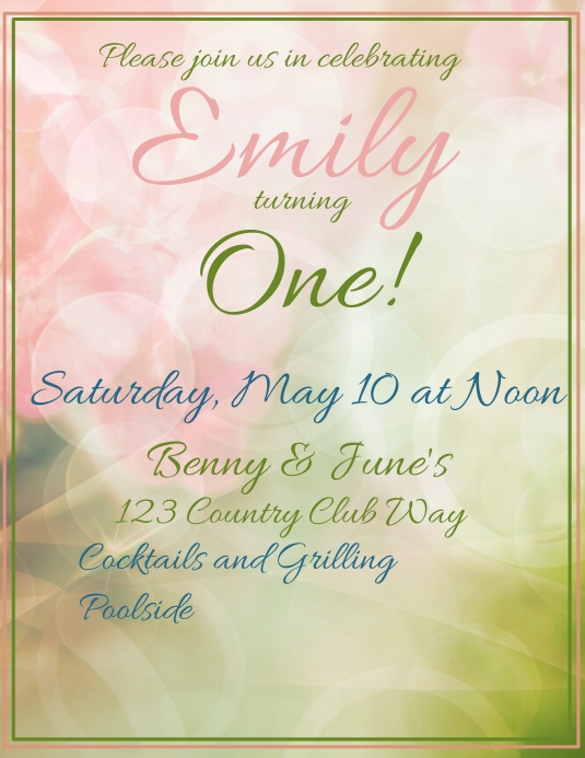 Dumbo Birthday Invitation Template Postermywall