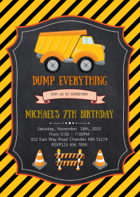 29,620+ construction birthday Customizable Design Templates ...