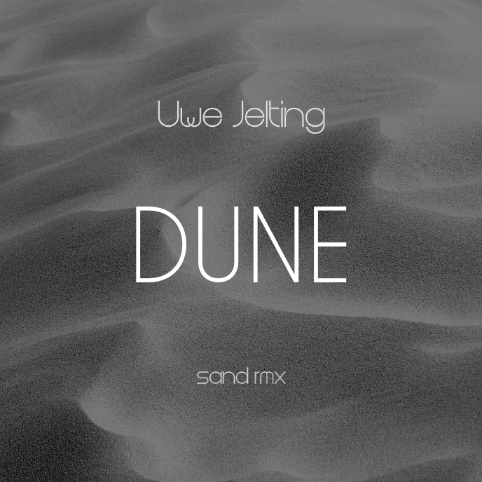 Dune Sand Black & White Simple CD Cover Music Okładka albumu template