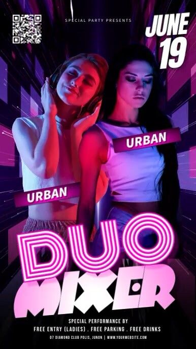 Duo Mixer Event Instagram Story template