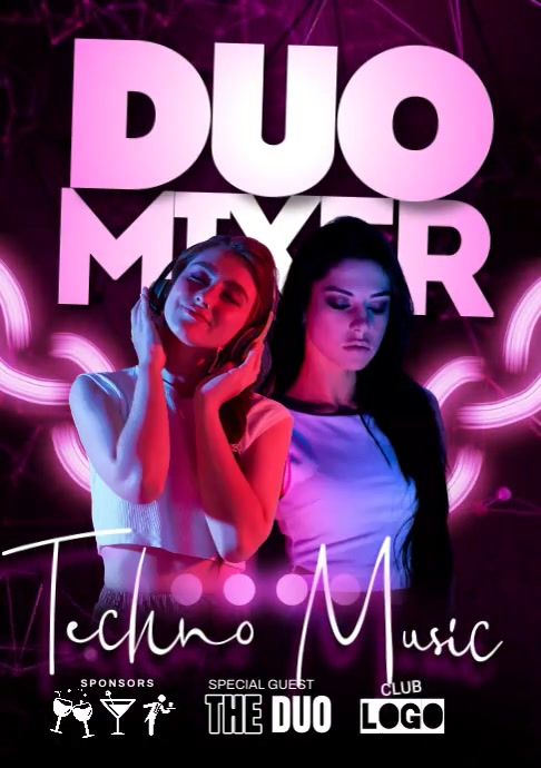 Duo Music Dj Event Template | PosterMyWall