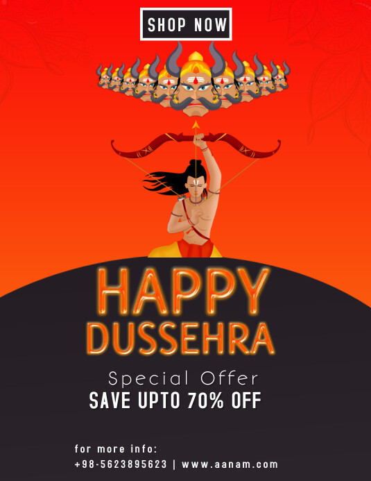 DUSSEHRA sale Flyer (US Letter) template