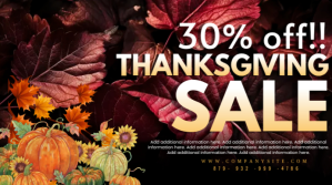 Thanksgiving Sale Digital Display Template