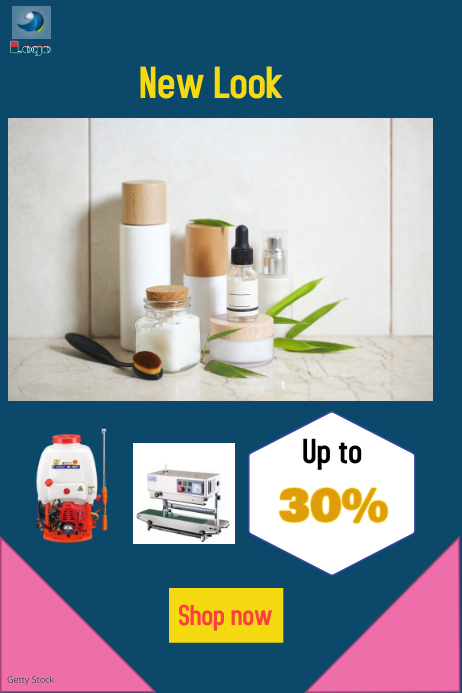 E-commerce flyer Poster template