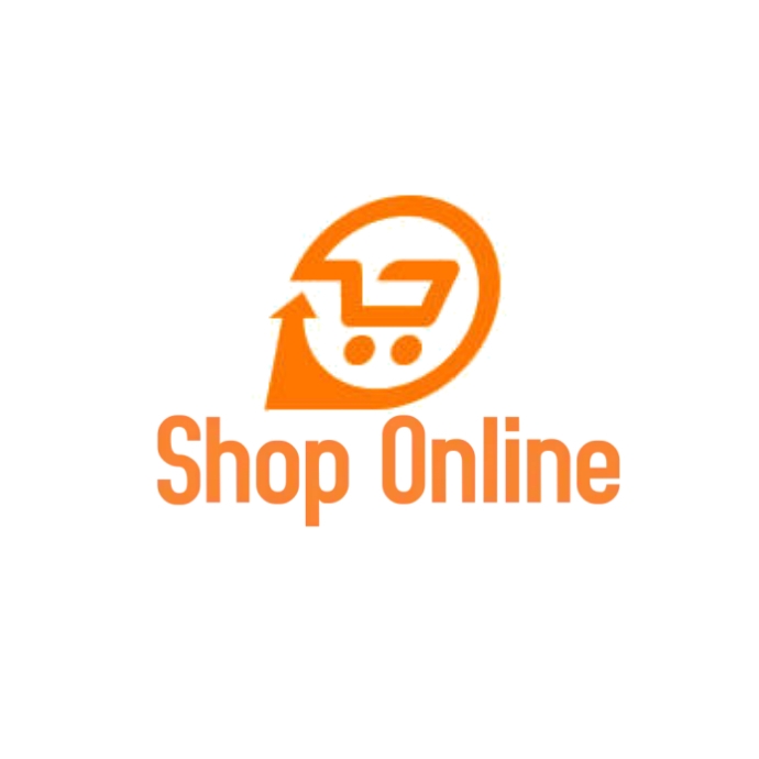 E commerce logo,online store shop logo,bag Logotyp template