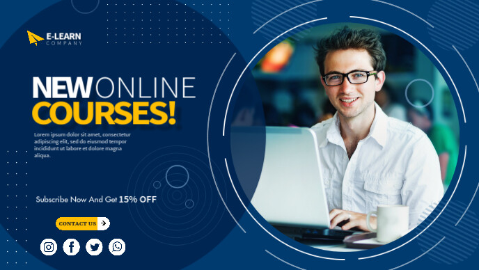 E-learning Courses Template | PosterMyWall