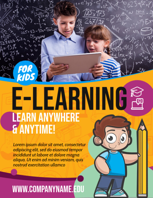 E-LEARNING FLYER Template | PosterMyWall