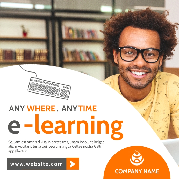 Learning Ad e learning online banner advertisement Template | PosterMyWall