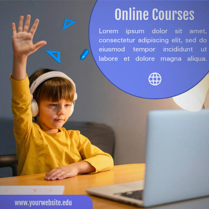 E-learning School Template | PosterMyWall
