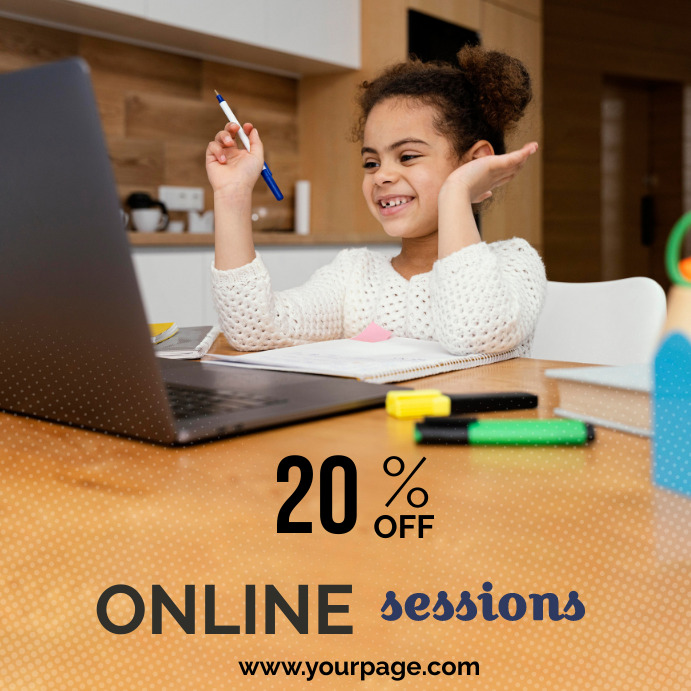 E-learning School Template | PosterMyWall