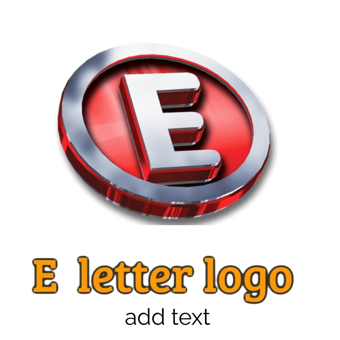 Copy of E letter logo design template. | PosterMyWall