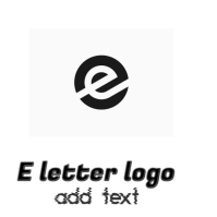 E letter logo design template. | PosterMyWall