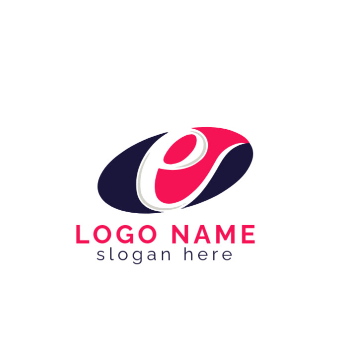 E logo type โลโก้ template