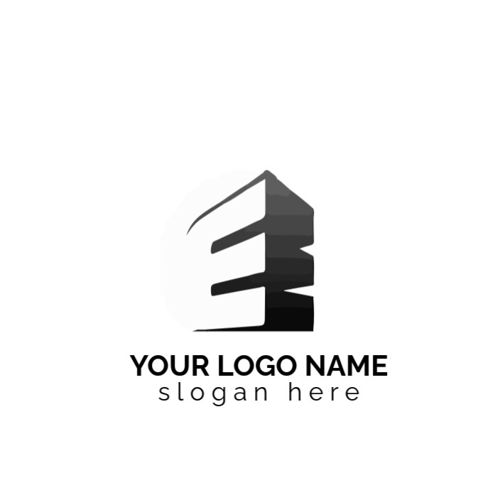 E logo type template
