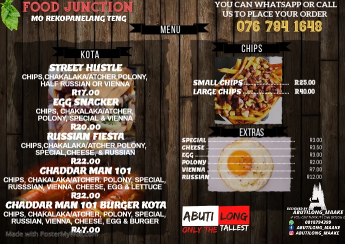 Copy of Copy of Copy of Restaurant Menu Template | PosterMyWall