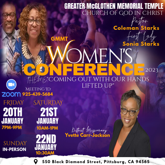 WOMENS Church Flyer (5) Square (1:1) template