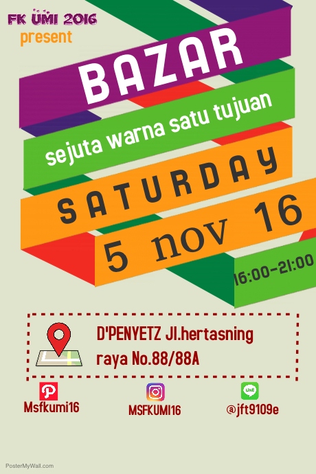 bazar Poster template