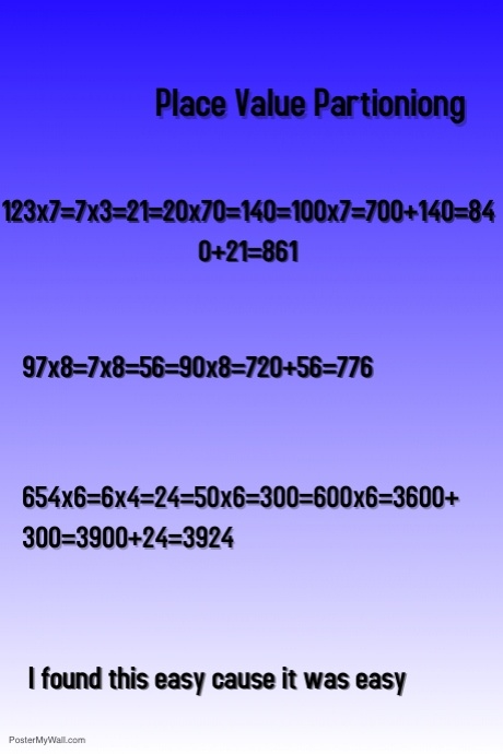 Place Value Partioniong